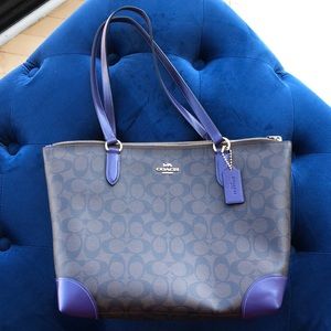 Coach Zip Top Tote Bag